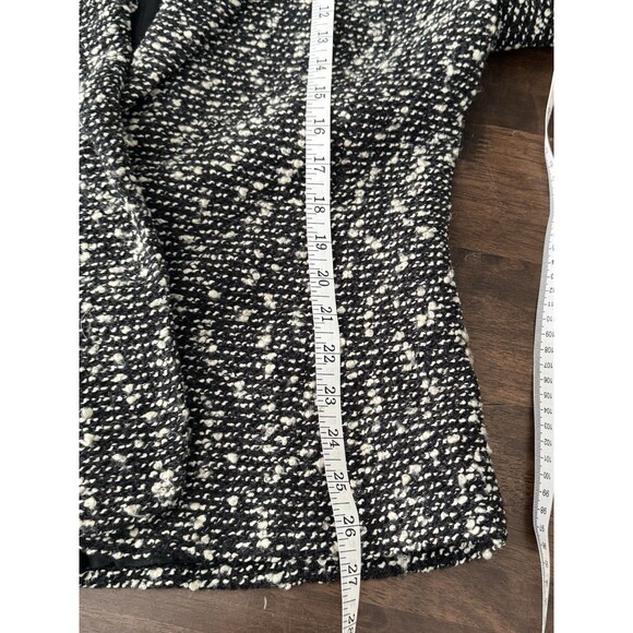 Spiegel Blazer suit jacket‎ tweedy blazer textured 1 button Black White SZ 14 - Picture 8 of 13